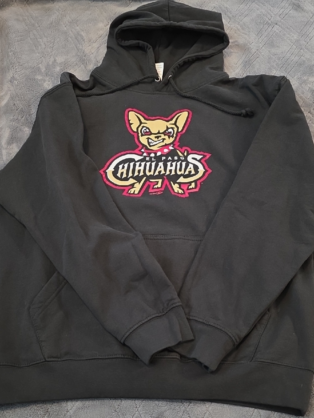 Black Chihuahua Logo Hoodie - Casual Pullover Sweatshirt